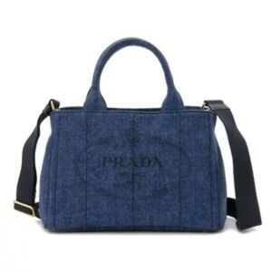 Prada Denim Canapa Tote Bag